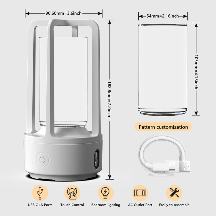 Creative 2 In 1 Audio Acrylic Crystal Lamp And Bluetooth Speaker Valentine&