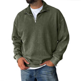 New Stand Collar Loose Drop Shoulder Men&