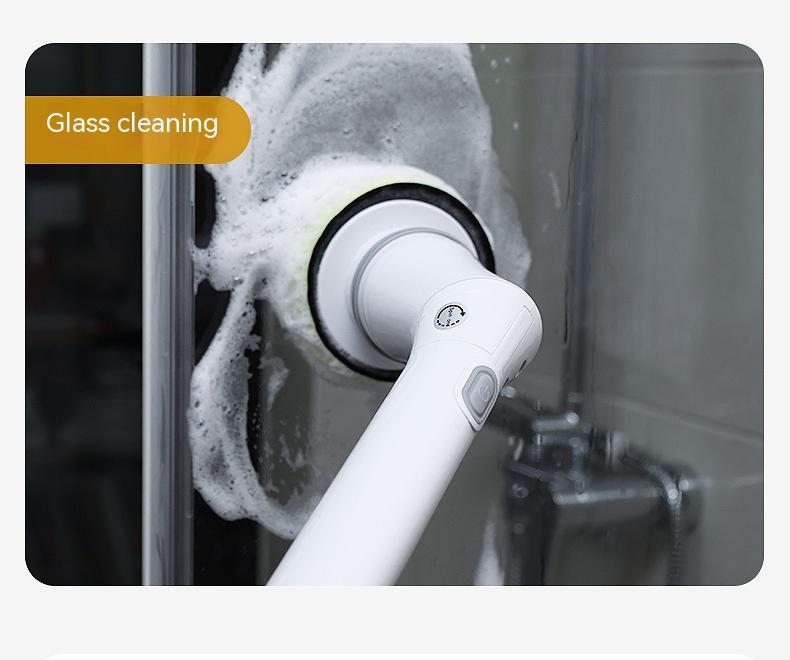 Electric Scrubber Cleaning Wall Long Handle Elbow Telescopic Multifunction Cleaning Brush TRENDFLOW