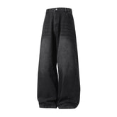 Vintage Washed Distressed Straight Loose Jeans TRENDFLOW