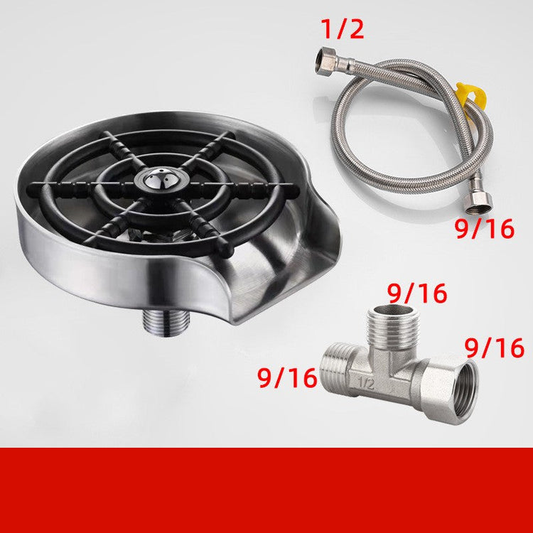 Small Sink Stainless Steel Faucet Household Automatic High Pressure Cup Washer TRENDFLOW