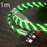 Magnetic Charging Cable Streamer Fast Charging Cable Lighting Micro USB Cable LED Magnet Charger Type-C Cable TRENDFLOW