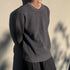 Wool Sweater Foreign Trade Gray Black Round Neck Loose Pullover Knitwear Unisex TRENDFLOW