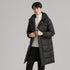 Solid Color Hat Man Mid-length Thickened Coat TRENDFLOW