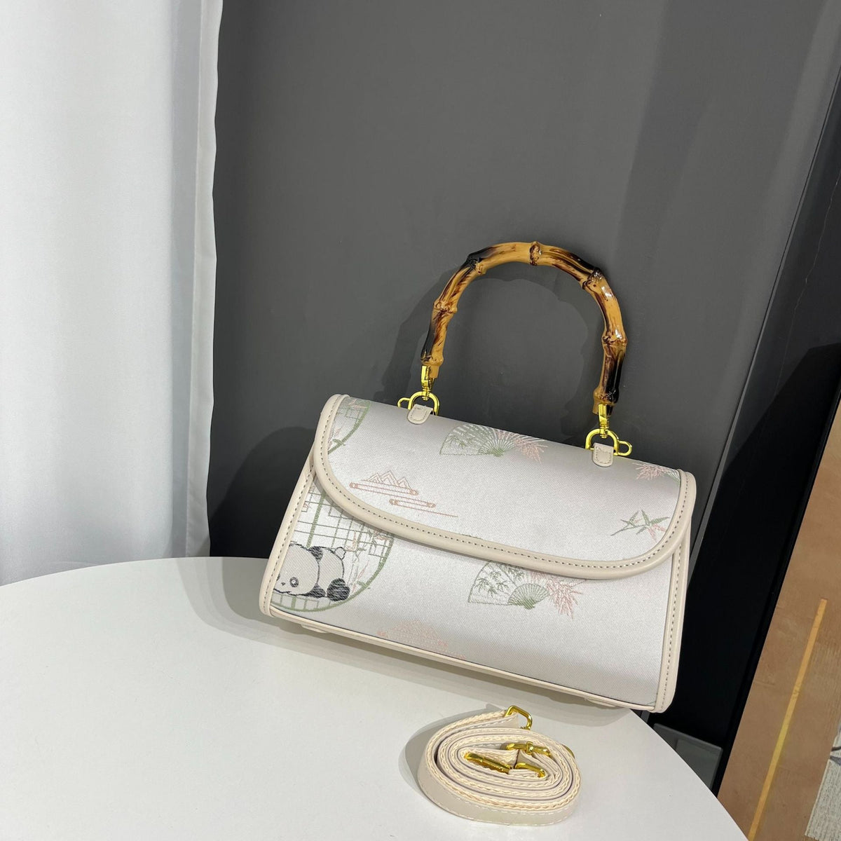 Vintage Chinese-style Handbag With Atmospheric Retro Patterns Made From Xiangyun Silk TRENDFLOW