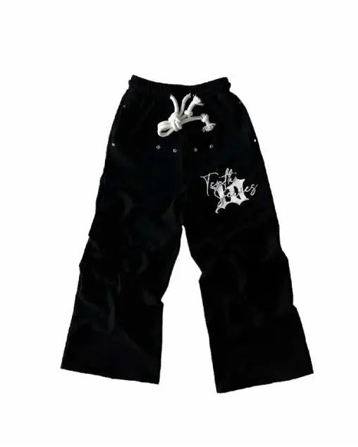 New Fleece Embroidered Sweatpants Casual TRENDFLOW