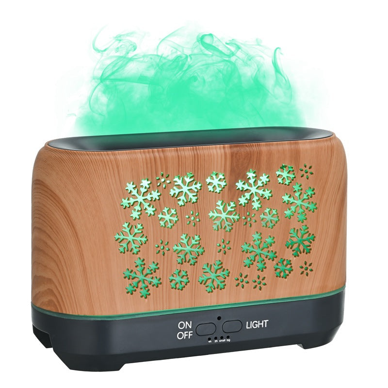 Christmas Snowflake Pattern Humidifier Household Colorful Aromatherapy Humidifier Atmosphere Colorful Diffuser TRENDFLOW