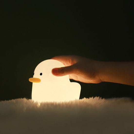 Nordic Cute Lovely Cartoon Dull Duck Led Night Light Silicone USB Charging NightLight Holiday Gifts Kids Room Bedside Bedroom TRENDFLOW