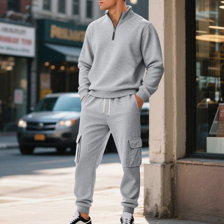 Fleece-lined Thermal Zip-up Men&