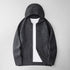 Fashionable Zippered Hooded Knitted Men&