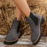Frosted Mid-ankle Chelsea Bootsstylish, Casual, And Versatile Women&