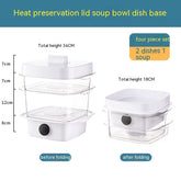 Multi-layer Dish Cover Heat Preservation Kitchen Cover Dining Table Leftover Storage Box Transparent Stack Cooking Hood Steamer TRENDFLOW