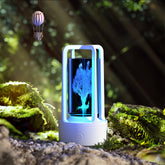 Creative 2 In 1 Audio Acrylic Crystal Lamp And Bluetooth Speaker Valentine&