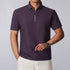Zipper-design Comfortable And Versatile Commuter Breathable Short-sleeve Men&