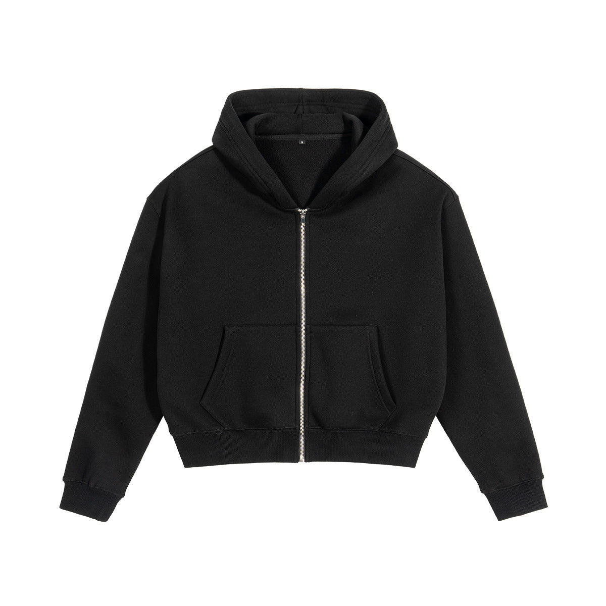 Solid Color Loose Fit Casual Hooded Men&