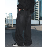 Vintage Washed Distressed Straight Loose Jeans TRENDFLOW