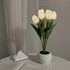 LED Tulip Flower Night Light Artificial Flowerpot Potted Plant Landscape Table Lamp Home Bedroom Living Room Decoration Gift TRENDFLOW