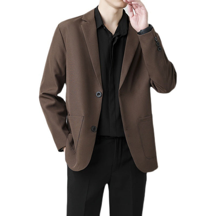 Summer Drapey Black Blazer For Men TRENDFLOW