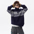 Loose-fitting Knitted Turtleneck Sweater With A Half-zip TRENDFLOW