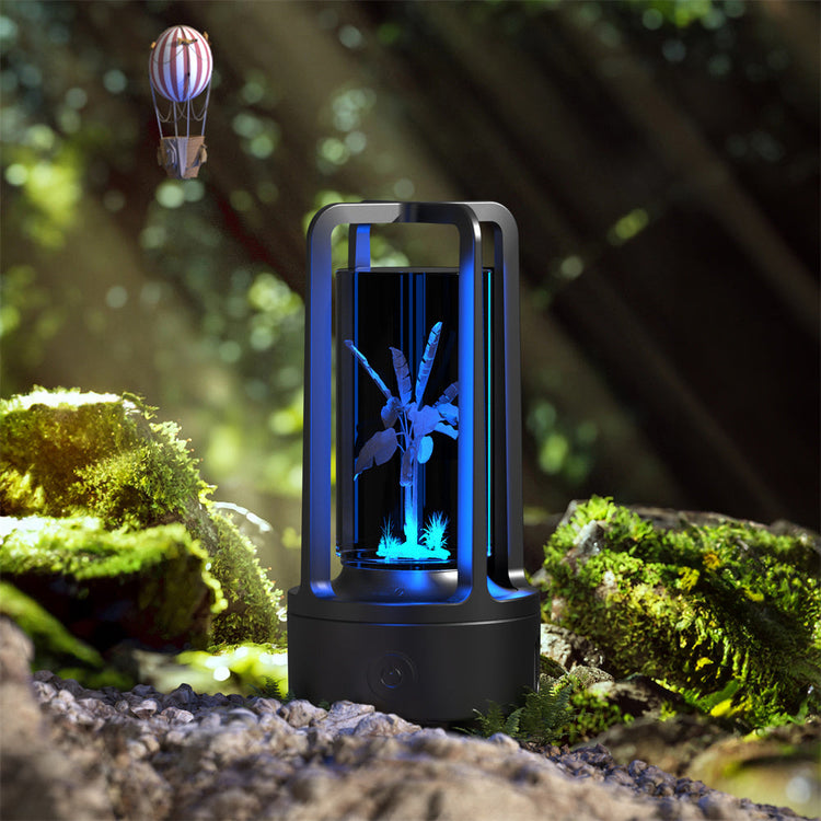 Creative 2 In 1 Audio Acrylic Crystal Lamp And Bluetooth Speaker Valentine&